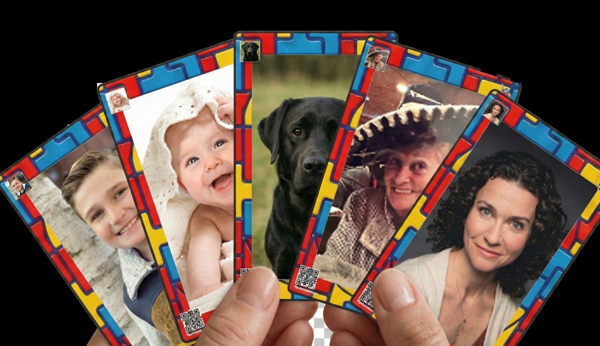 Classic photo match game cards