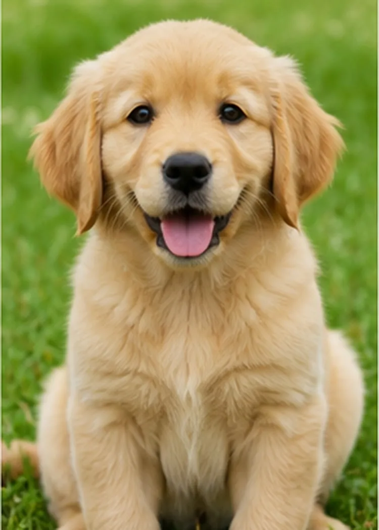 Golden retriever puppy from Baby Animals